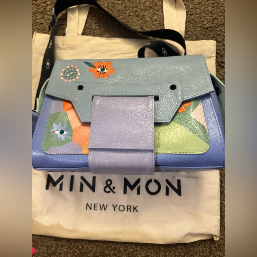 Min & Mon Colorful Leather Crossbody Bag